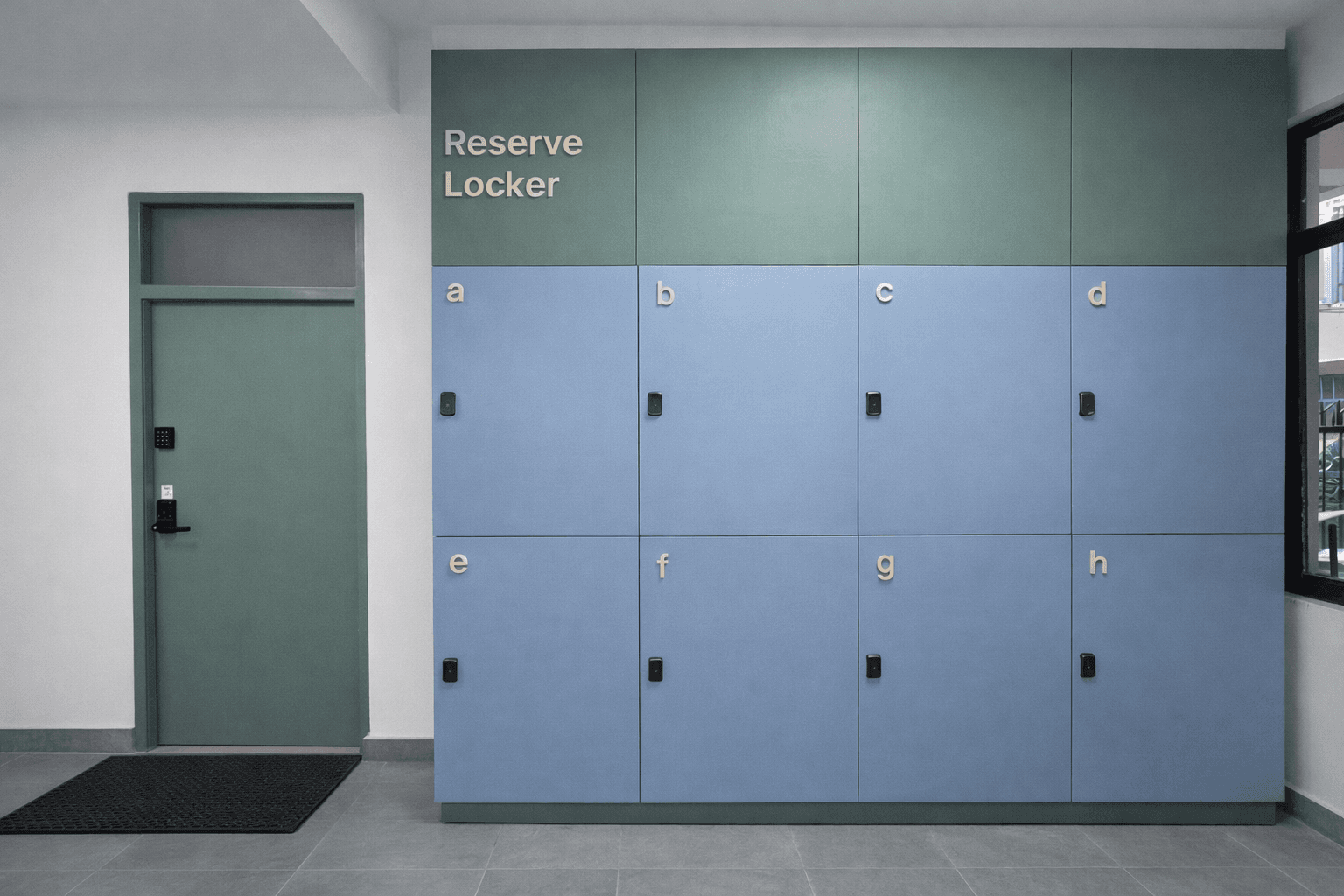 Reserve Locker — secure long-term luggage storage at Tiny Living Apartments for trekkers